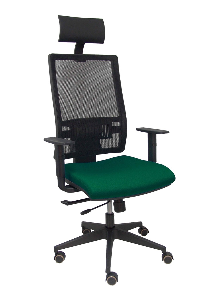 [10TKM840B426B10CRPC] Silla Horna traslack bali verde botella brazos regulables ruedas parqué y cabecero