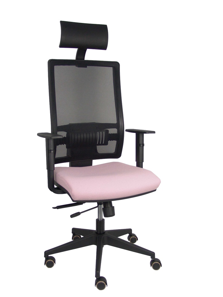 Silla Horna traslack bali rosa brazos regulables ruedas parqué y cabecero