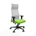 Albacete malla sincro malla blanca bali pistacho brazos 1D base nailon ruedas 65mm engomadas