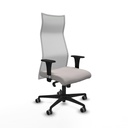 Albacete malla sincro malla blanca similpiel blanco brazos 1D base nailon ruedas 65mm engomadas