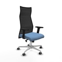 Albacete malla sincro malla negra bali azul cielo brazos 2D base aluminio ruedas 65mm engomadas