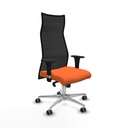 Albacete malla sincro malla negra bali naranja brazos 1D base aluminio ruedas 65mm engomadas