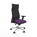 Albacete malla sincro malla negra bali morado brazos 2D base aluminio ruedas 65mm engomadas
