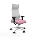 Albacete malla XL sincro malla blanca bali rosa brazos 1D base aluminio ruedas 65mm nailon