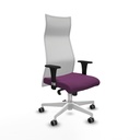 Albacete malla XL sincro malla blanca similpiel morado brazos 1D base blanca ruedas 65mm engomadas