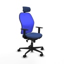 Jorquera sincro malla azul bali azul marino brazos 1D base nailon cabecero 2D ruedas 65mm nailon