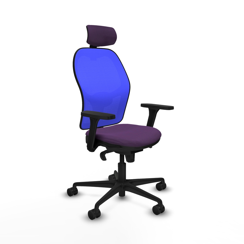 Jorquera sincro malla azul bali morado brazos 3D base nailon cabecero 2D ruedas 65mm nailon