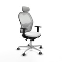 Jorquera sincro malla blanca bali blanco brazos 1D base aluminio cabecero 2D ruedas 65mm engomada