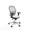 Jorquera sincro malla blanca bali blanco brazos 2D base aluminio  ruedas 65mm engomada