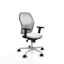 Jorquera sincro malla blanca bali blanco brazos 2D base aluminio  ruedas 65mm nailon