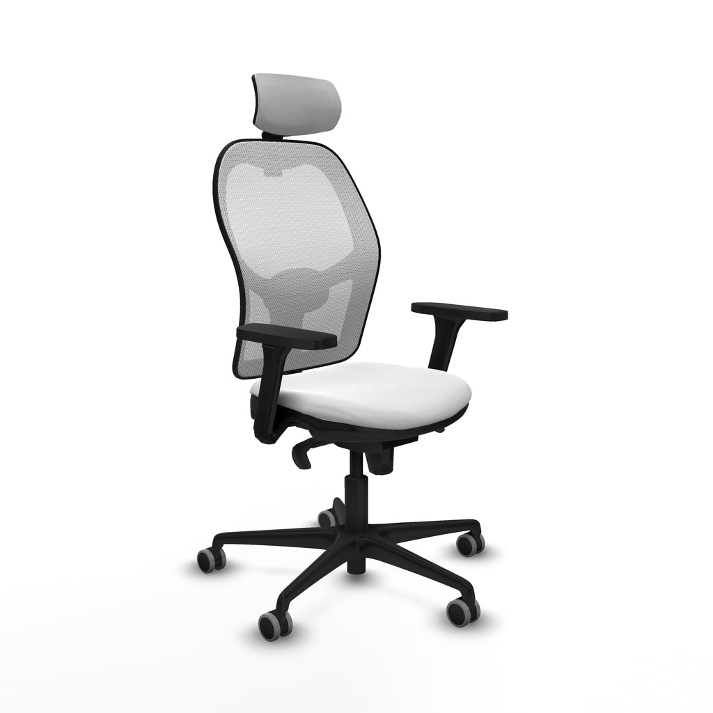 Jorquera sincro malla blanca bali blanco brazos 3D base nailon cabecero 2D ruedas 65mm engomada