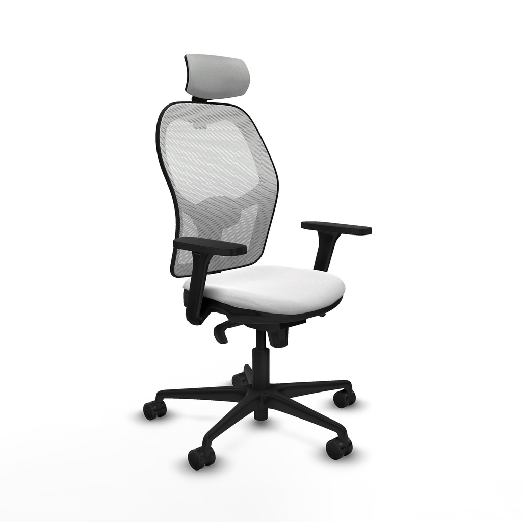 Jorquera sincro malla blanca bali blanco brazos 3D base nailon cabecero 2D ruedas 65mm nailon