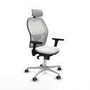 Jorquera sincro malla blanca bali blanco brazos 3D base aluminio cabecero 2D ruedas 65mm engomada