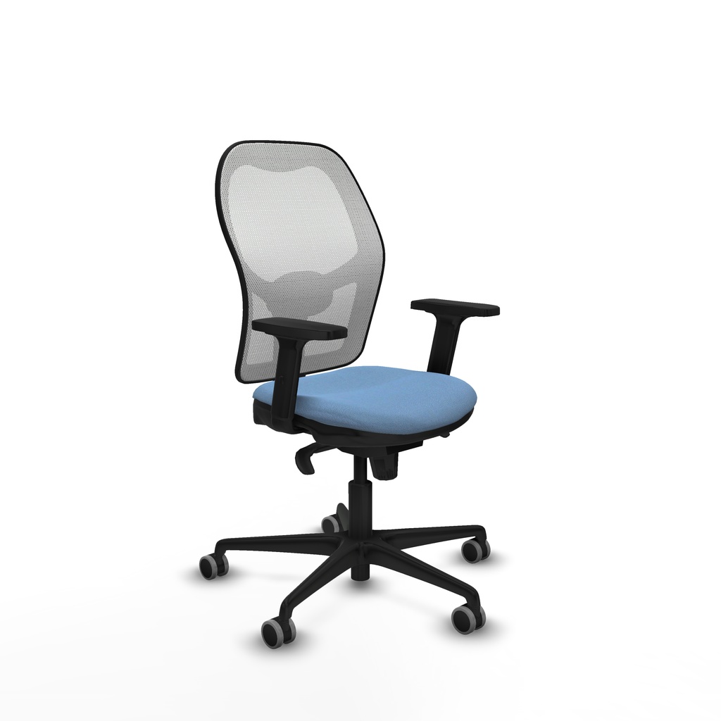 Jorquera sincro malla blanca bali azul cielo brazos 2D base nailon  ruedas 65mm engomada