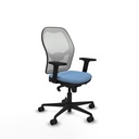 Jorquera sincro malla blanca bali azul cielo brazos 2D base nailon  ruedas 65mm nailon