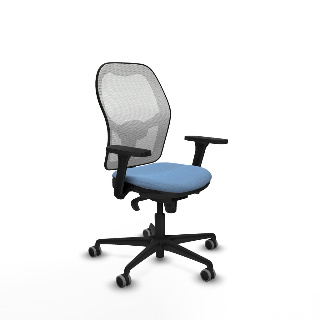 Jorquera sincro malla blanca bali azul cielo brazos 3D base nailon  ruedas 65mm engomada