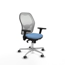 Jorquera sincro malla blanca bali azul cielo brazos 3D base aluminio  ruedas 65mm engomada