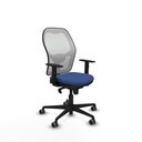 Jorquera sincro malla blanca bali azul marino brazos 1D base nailon  ruedas 65mm engomada