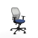 Jorquera sincro malla blanca bali azul marino brazos 1D base nailon  ruedas 65mm nailon