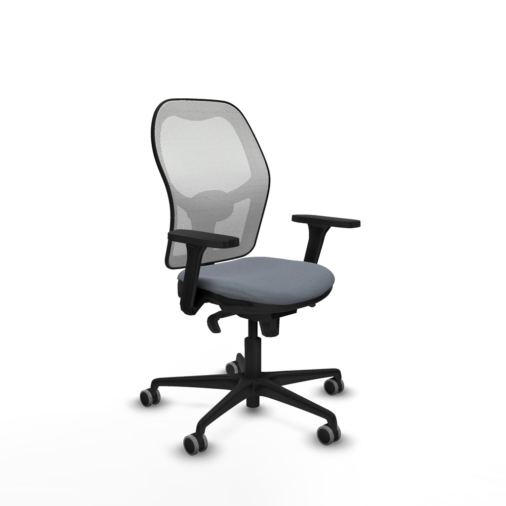 Jorquera sincro malla blanca bali gris brazos 3D base nailon  ruedas 65mm engomada