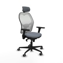 Jorquera sincro malla blanca bali gris brazos 3D base nailon cabecero 2D ruedas 65mm engomada