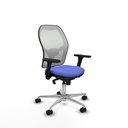 Jorquera sincro malla blanca bali azul claro brazos 3D base aluminio  ruedas 65mm nailon