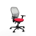 Jorquera sincro malla blanca bali rojo brazos 3D base nailon  ruedas 65mm nailon