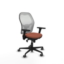 Jorquera sincro malla blanca bali marrón brazos 3D base nailon  ruedas 65mm engomada