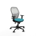 Jorquera sincro malla blanca bali turquesa brazos 1D base nailon  ruedas 65mm engomada