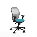 Jorquera sincro malla blanca bali turquesa brazos 2D base nailon  ruedas 65mm nailon