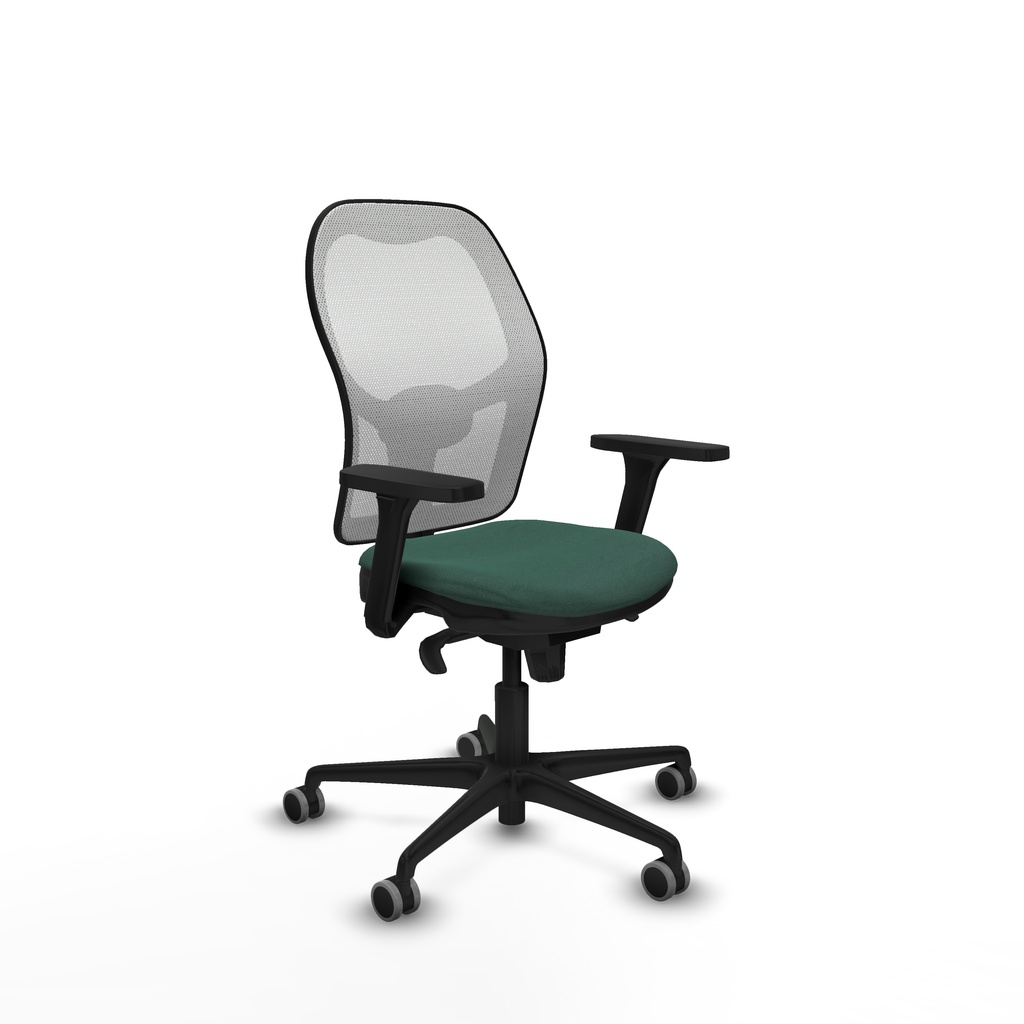 Jorquera sincro malla blanca bali verde botella brazos 3D base nailon  ruedas 65mm engomada