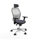 Jorquera sincro malla blanca bali gris oscuro brazos 3D base aluminio cabecero 2D ruedas 65mm nailon