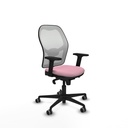 Jorquera sincro malla blanca bali rosa brazos 2D base nailon  ruedas 65mm engomada