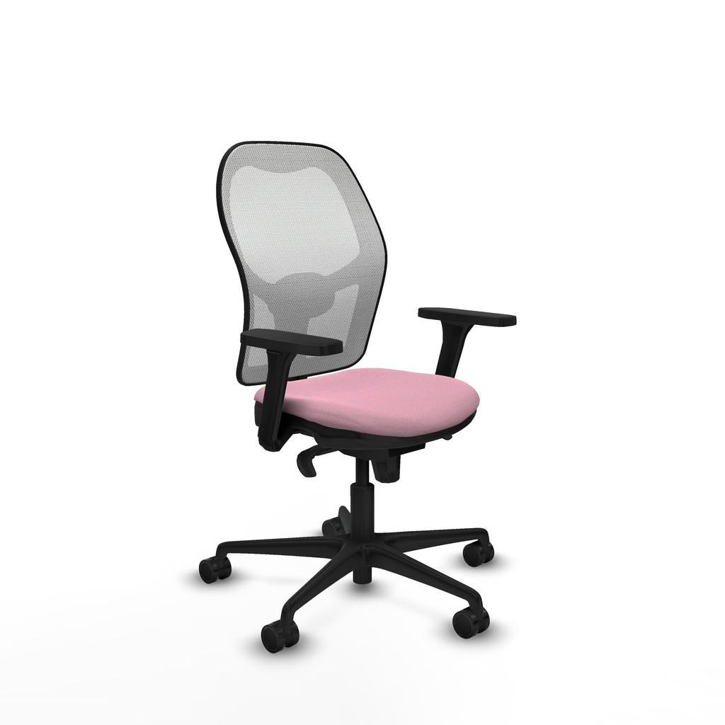 Jorquera sincro malla blanca bali rosa brazos 3D base nailon  ruedas 65mm nailon