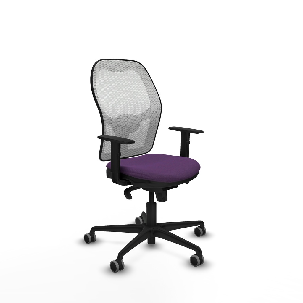 Jorquera sincro malla blanca bali morado brazos 1D base nailon  ruedas 65mm engomada
