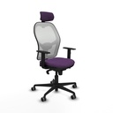 Jorquera sincro malla blanca bali morado brazos 1D base nailon cabecero 2D ruedas 65mm engomada