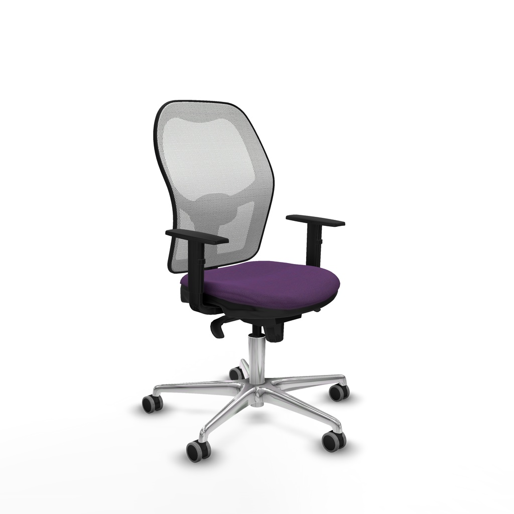 Jorquera sincro malla blanca bali morado brazos 1D base aluminio  ruedas 65mm engomada