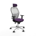 Jorquera sincro malla blanca bali morado brazos 1D base aluminio cabecero 2D ruedas 65mm engomada