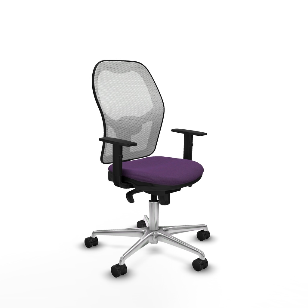 Jorquera sincro malla blanca bali morado brazos 1D base aluminio  ruedas 65mm nailon