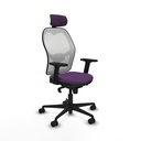 Jorquera sincro malla blanca bali morado brazos 2D base nailon cabecero 2D ruedas 65mm nailon
