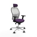 Jorquera sincro malla blanca bali morado brazos 2D base aluminio cabecero 2D ruedas 65mm engomada