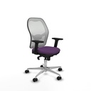 Jorquera sincro malla blanca bali morado brazos 2D base aluminio  ruedas 65mm nailon