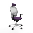 Jorquera sincro malla blanca bali morado brazos 2D base aluminio cabecero 2D ruedas 65mm nailon