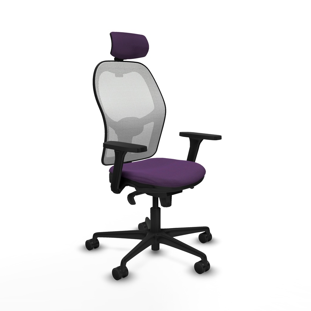 Jorquera sincro malla blanca bali morado brazos 3D base nailon cabecero 2D ruedas 65mm nailon