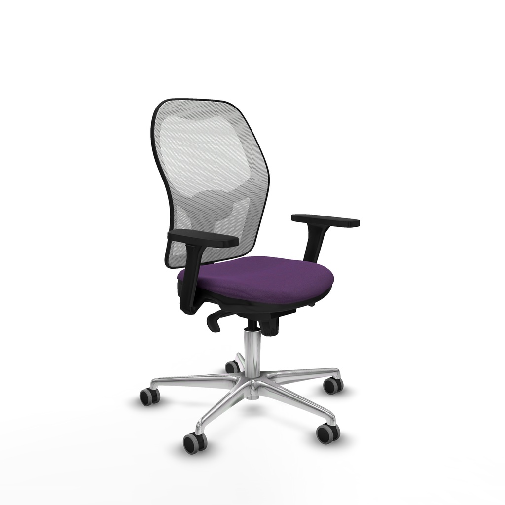 Jorquera sincro malla blanca bali morado brazos 3D base aluminio  ruedas 65mm engomada