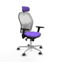 Jorquera sincro malla blanca bali lila brazos 3D base aluminio cabecero 2D ruedas 65mm engomada