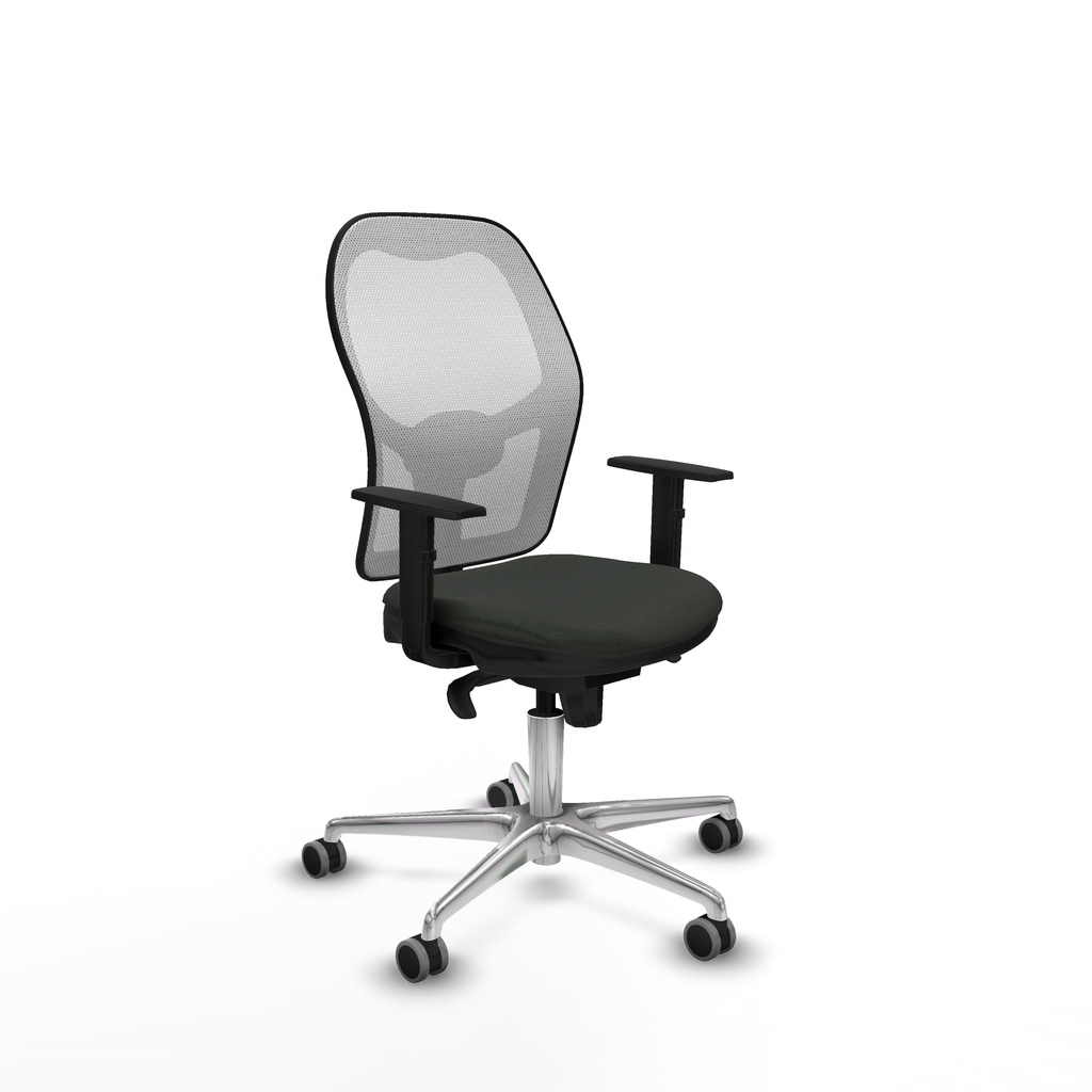 Jorquera sincro malla blanca bali negro brazos 1D base aluminio  ruedas 65mm engomada