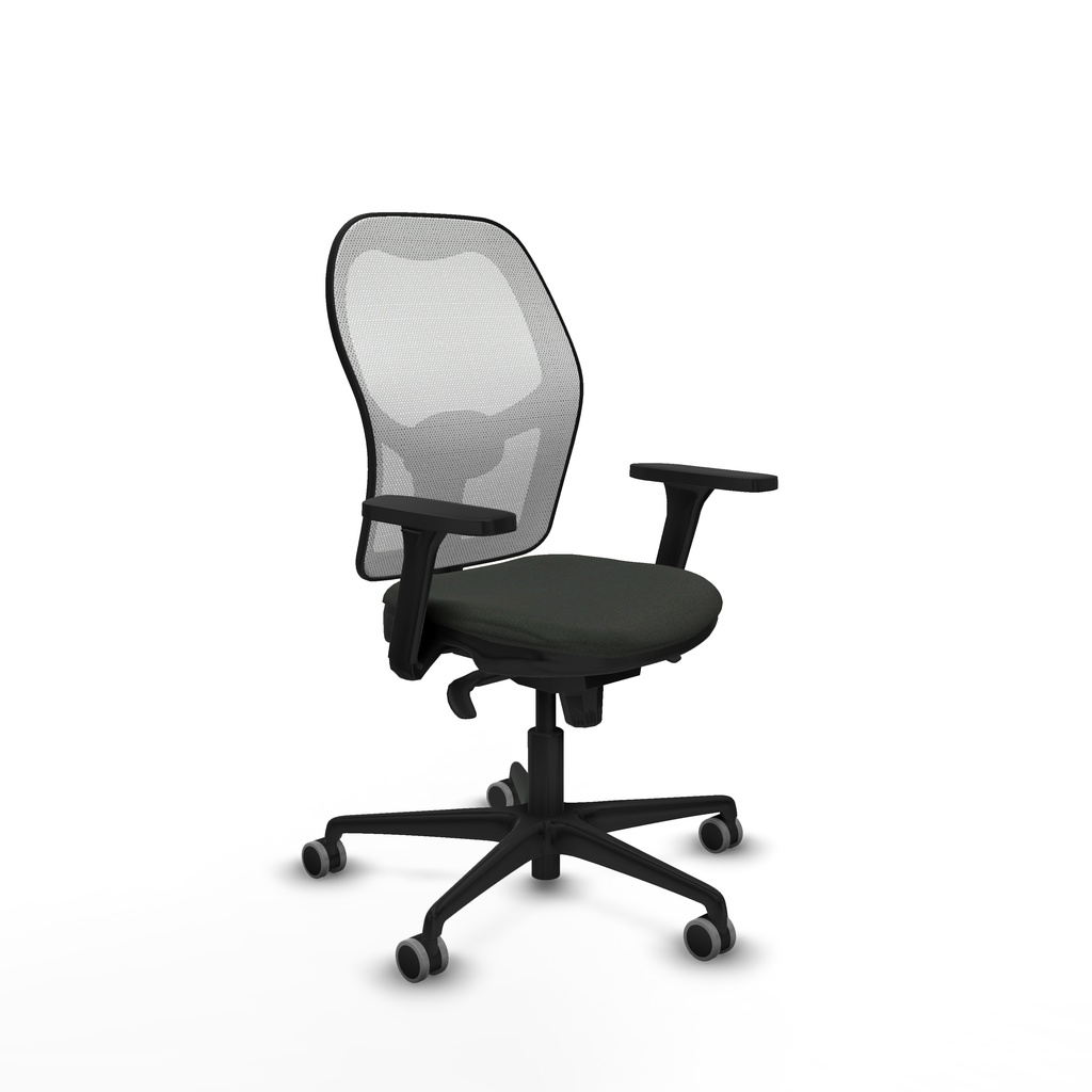 Jorquera sincro malla blanca bali negro brazos 3D base nailon  ruedas 65mm engomada