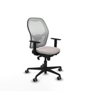 Jorquera sincro malla blanca similpiel blanco brazos 1D base nailon  ruedas 65mm engomada