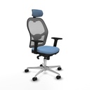 Jorquera sincro malla gris bali azul cielo brazos 2D base aluminio cabecero 2D ruedas 65mm nailon